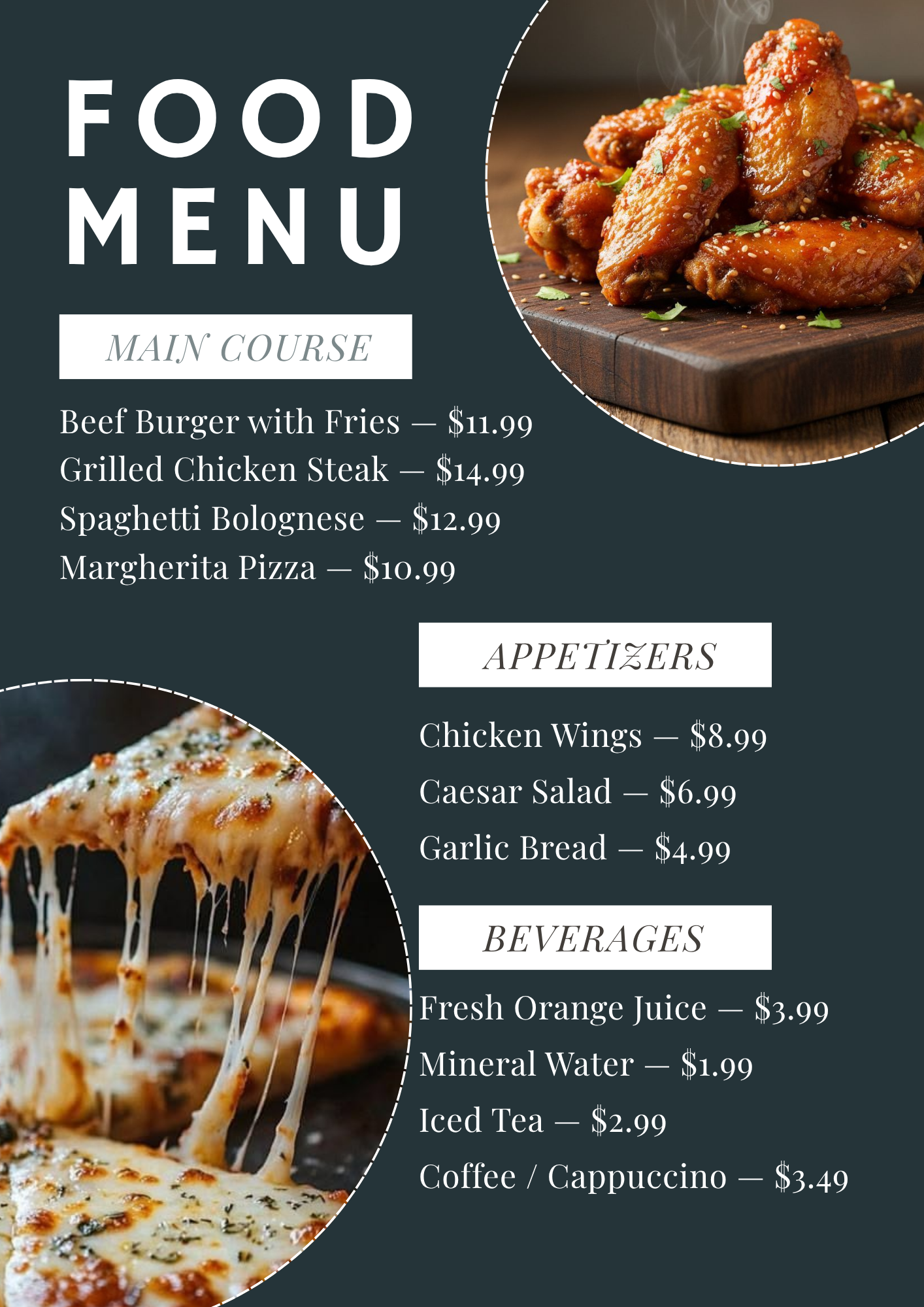 Food Menu Design